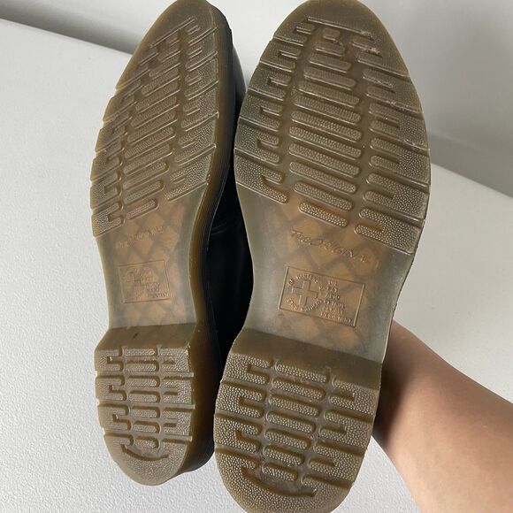 Dr. Martens Agnes Slip On Oxfords Black Leather Mary Jane Shoes Women's Size 10 - Picture 12 of 16